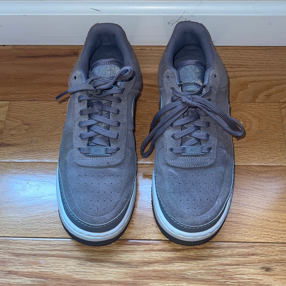 Grey Nike Air Force Ones